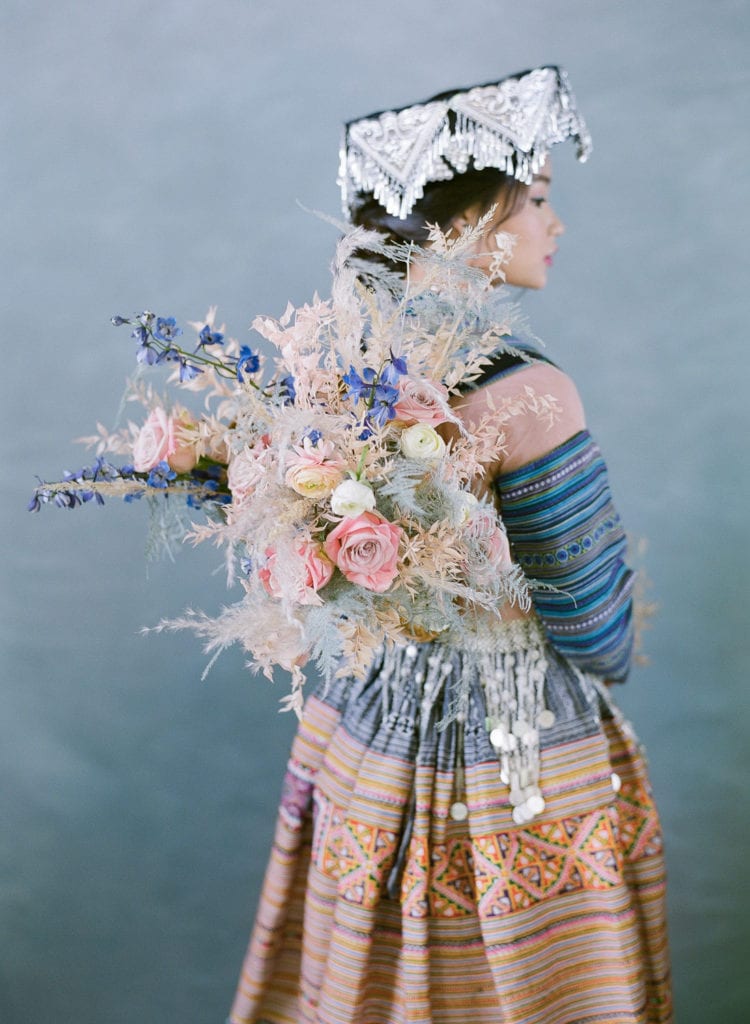 Hmong Vietnamese outfit used for Hmong wedding inspirations
