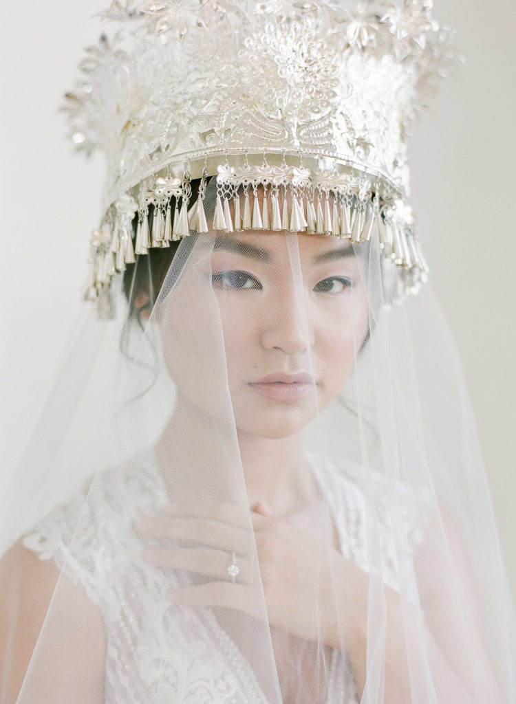 hmong bride with miao hat 