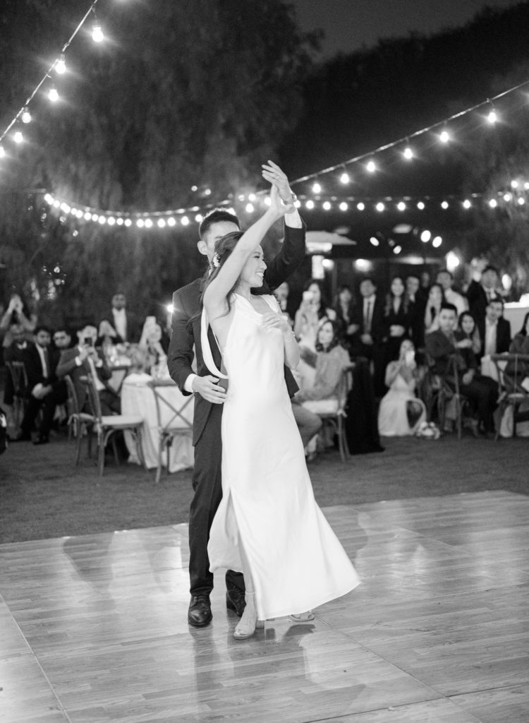 reception at Saddlerock ranch wedding in malibu, california
