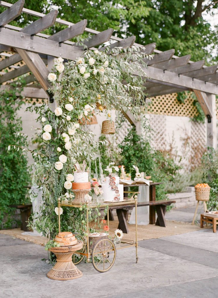 organic italian Reception decor for the ivy house