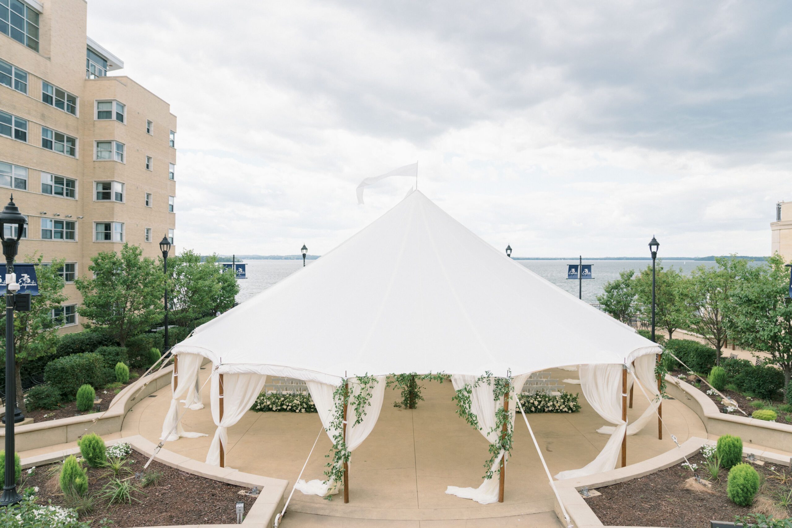 the edgewater tent wedding venue in madison, wisconsin