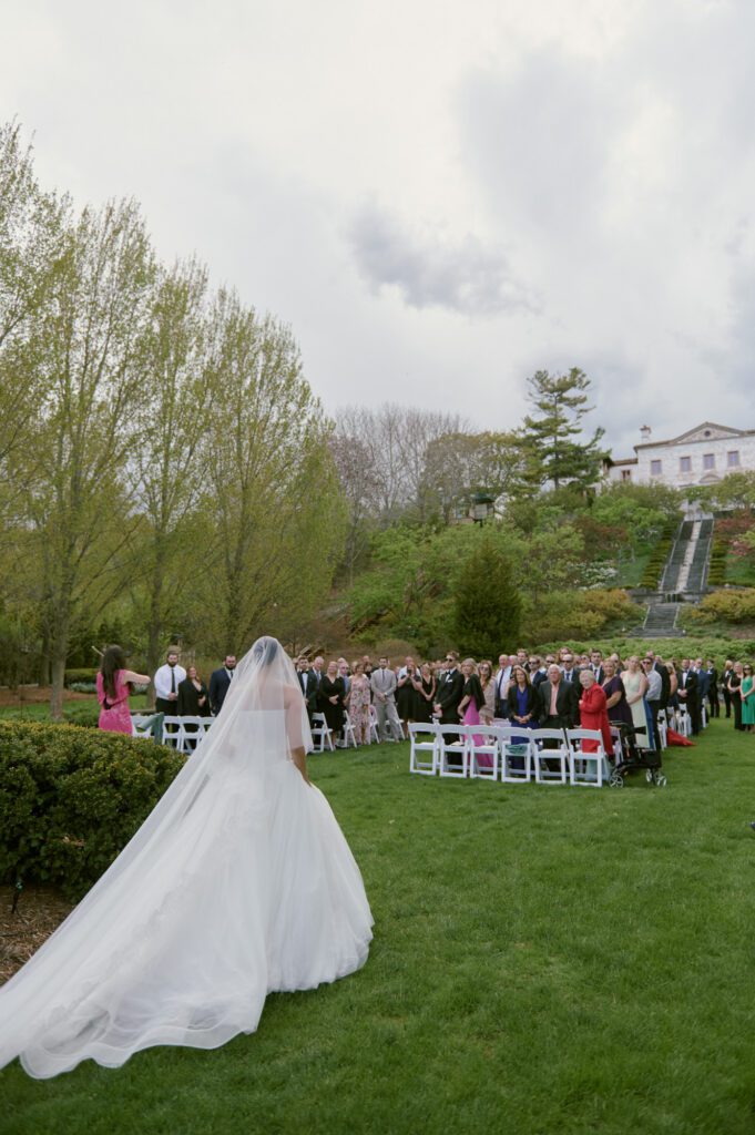 villa terrace wedding ceremony